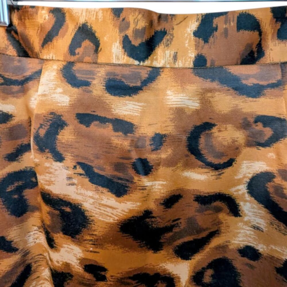 Debbie Shuchat Melanie Lyne Leopard Animal Print Pencil Skirt 12 NWT - Picture 5 of 6